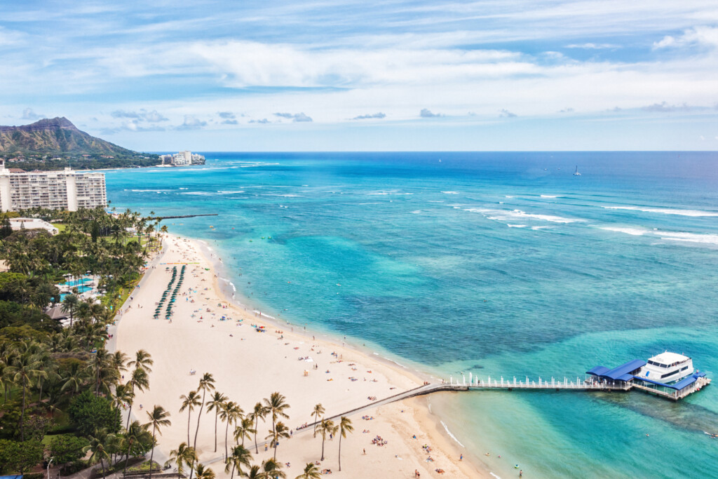 Waikiki Beach Aerial View