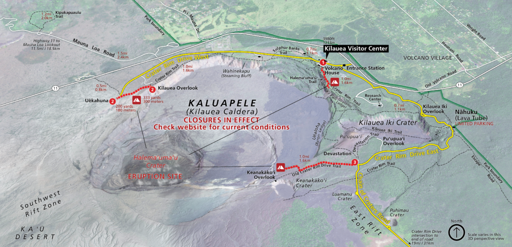 Eruption Viewing Havo Kilauea Map 2022
